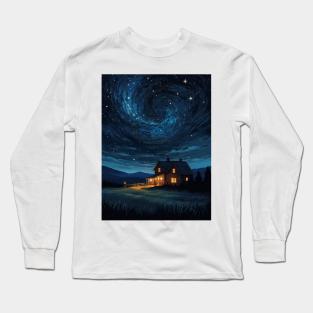 starry night sky Long Sleeve T-Shirt